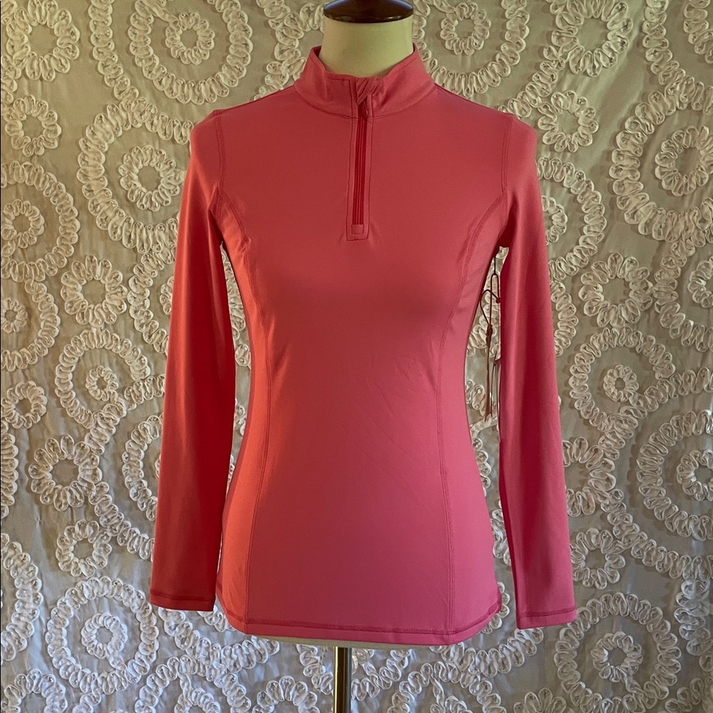 Escape by Habitat Sun safe UPS 50+ ultraviolet Pink Long Sleeve Quarter-Zip Top